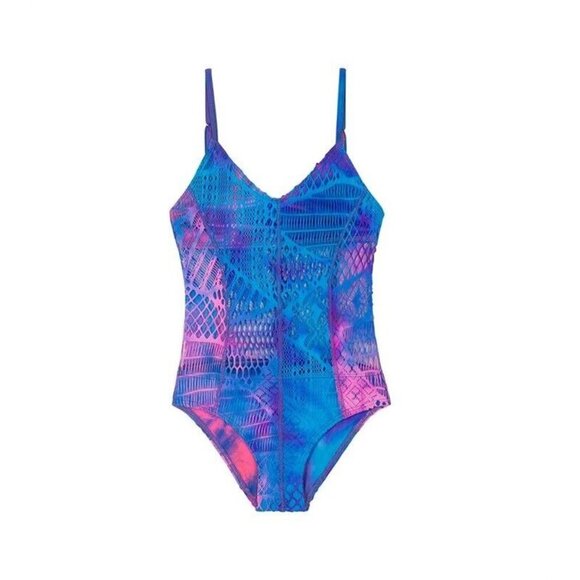 NWT Pilyq PQ Girls 12 MAMBA MESH 1 Piece Swimsuit 110711